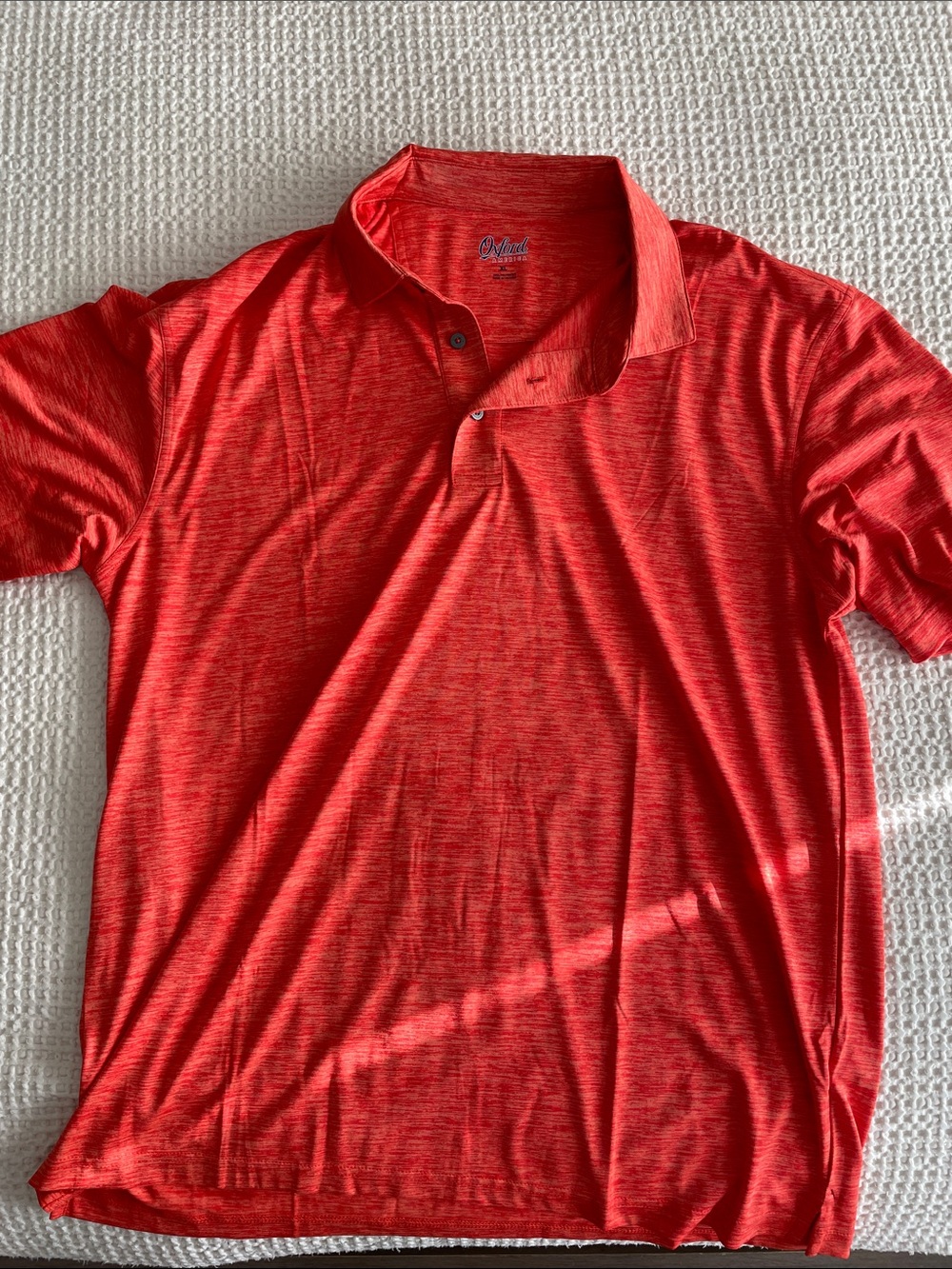 Breathable Red Men's Polo Shirt - Unknown Brand